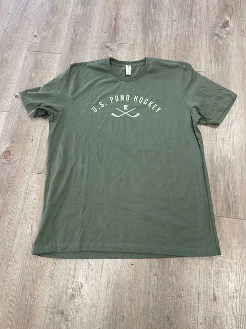 U.S. Pond Hockey Olive Green T-Shirt - New in 2025 | WOW